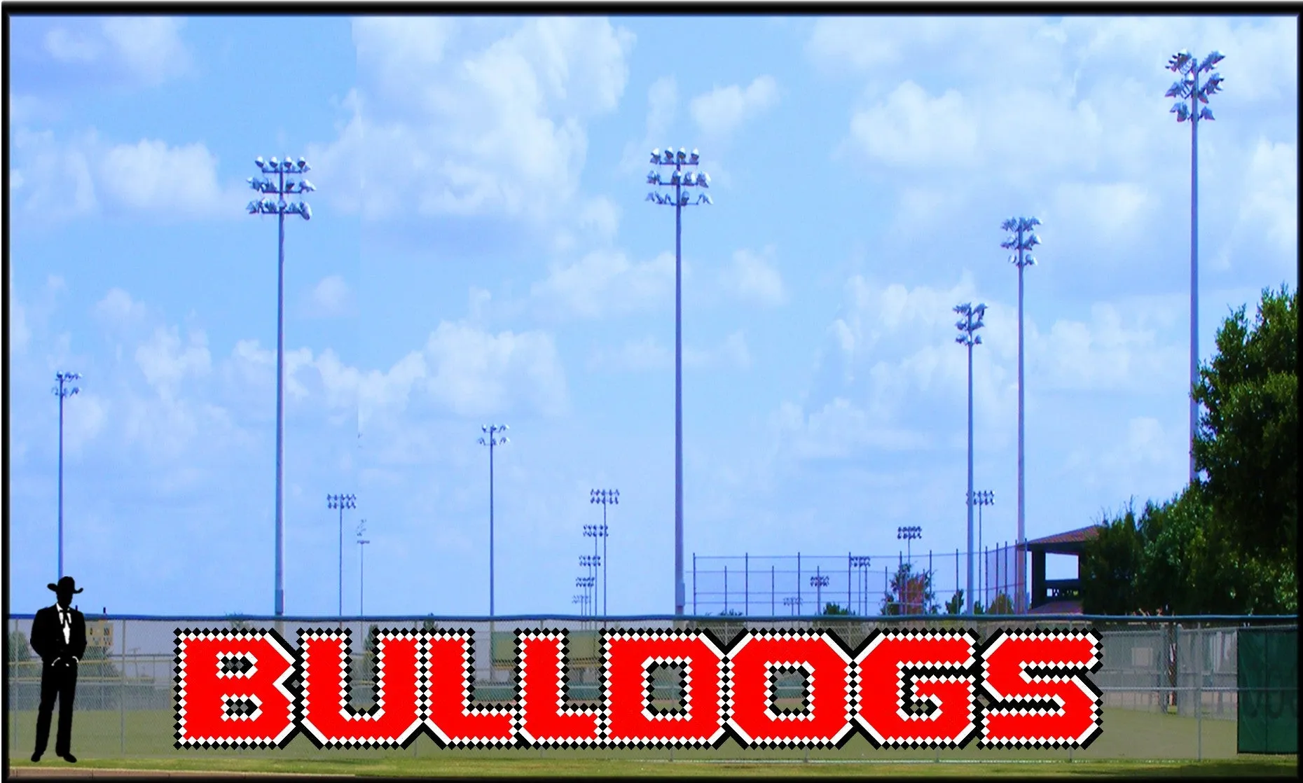 4' x 29' Bulldogs Bold Letters