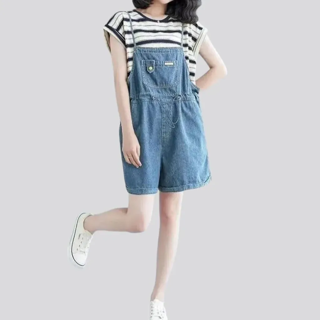 90s women's jean overall shorts