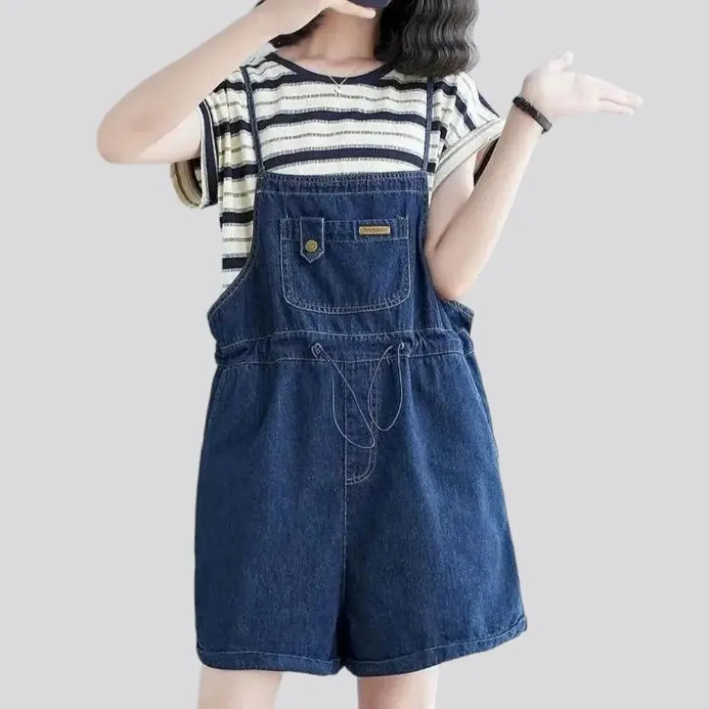 90s women's jean overall shorts