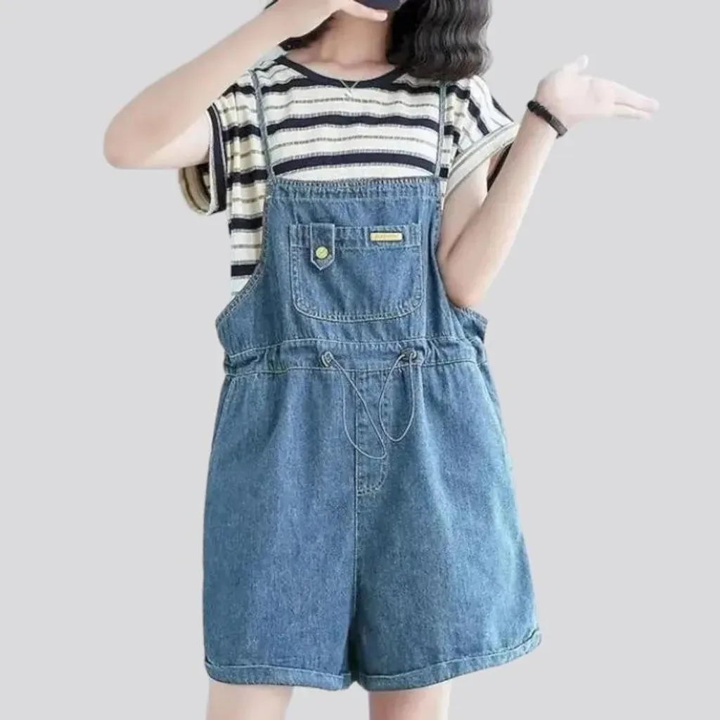 90s women's jean overall shorts