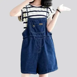 90s women's jean overall shorts