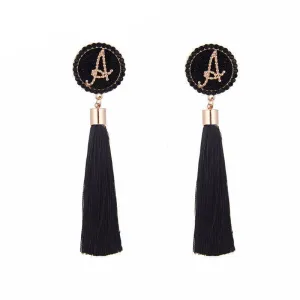 A-G Letter Tassels Earrings