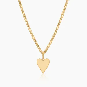 Amaya Heart Curb Necklace