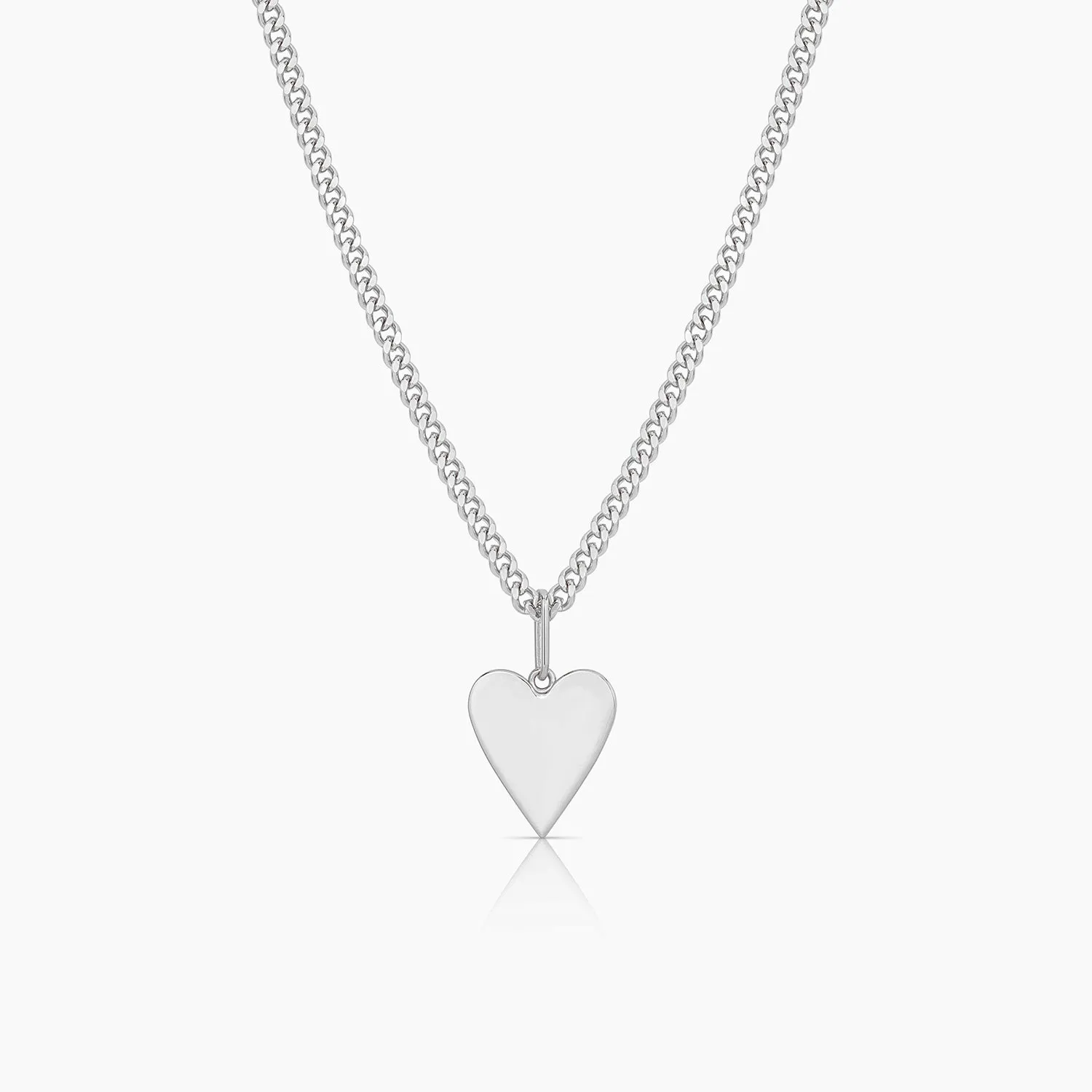 Amaya Heart Curb Necklace