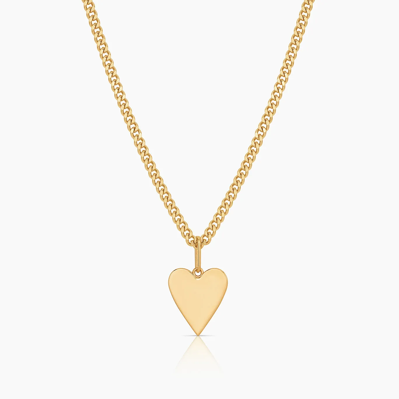 Amaya Heart Curb Necklace