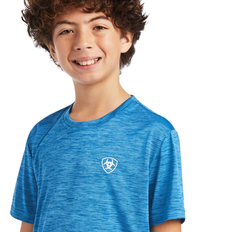 Ariat Boy's Charger Patriotic Blue Tee Shirts