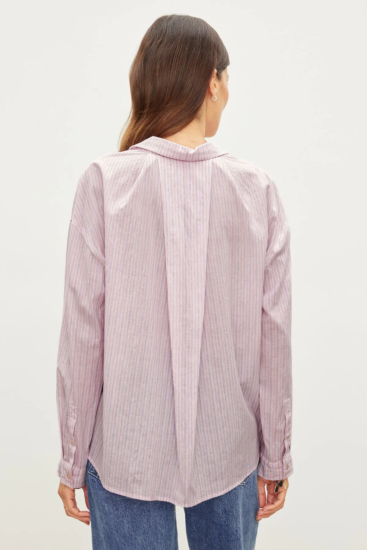 ASHLYN STRIPED BUTTON-UP SHIRT