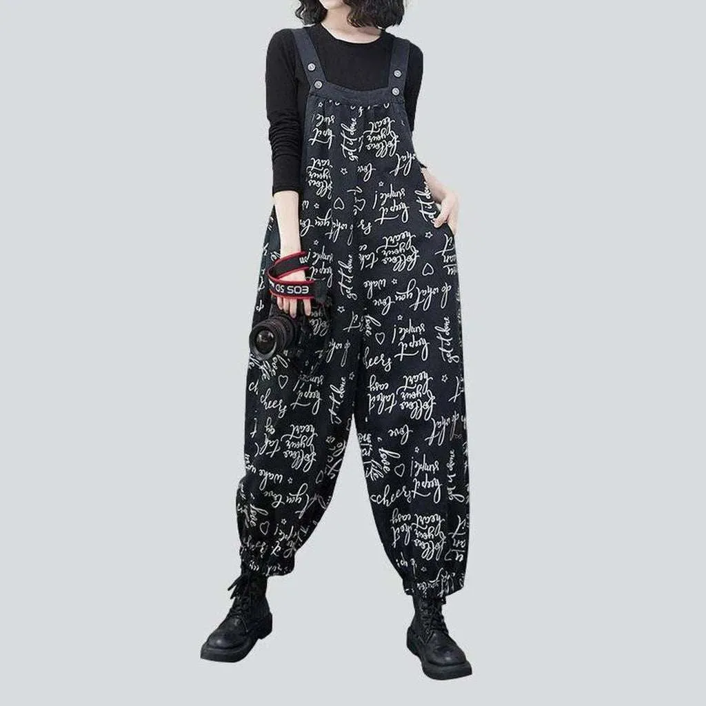 Baggy jean dungaree for ladies