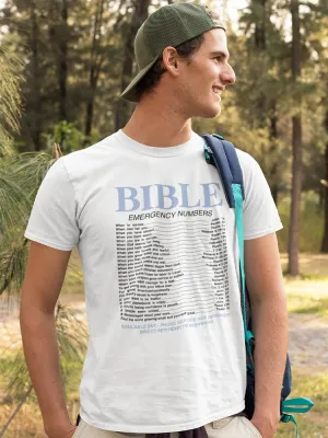 Bible Emergency Numbers T-shirt -SmartPrintsInk Designs