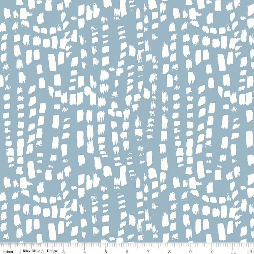 Blue Escape Coastal Texture Blue Cotton Yardage by Lisa Audit | Riley Blake Designs