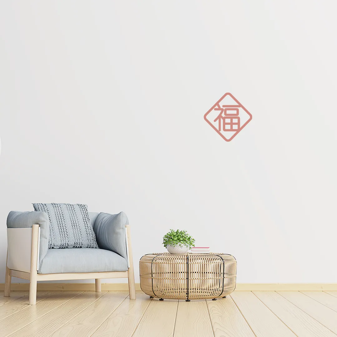 Chinese Diamond Fabric Decal