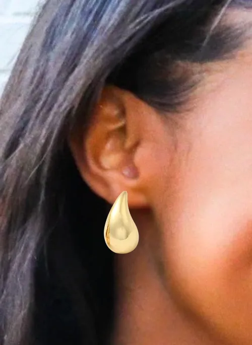 Chunky Gold Teardrops