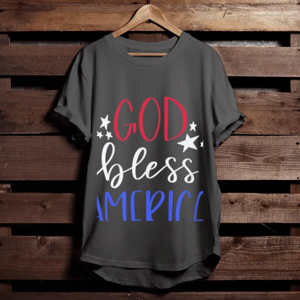 Cool Christian Shirts - Christian Gift - Patriotic USA Shirt - God Bless America T-Shirt