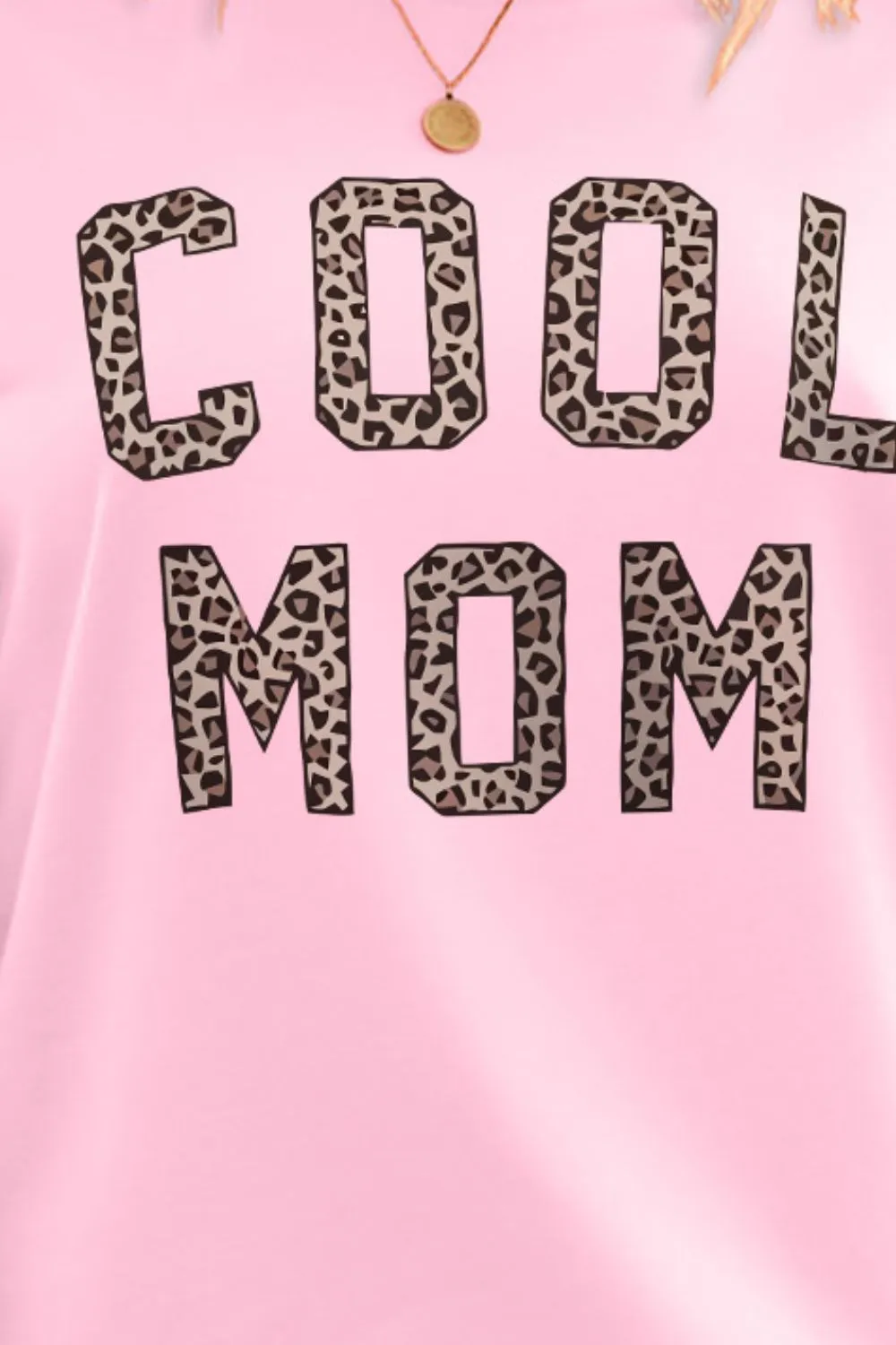 COOL MOM Graphic Drop Shoulder Sweatshirt