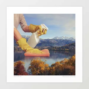 'Deep clean lake' Art Print by Vertigo Artography