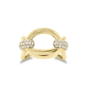 Diamond Bold Loop Ring