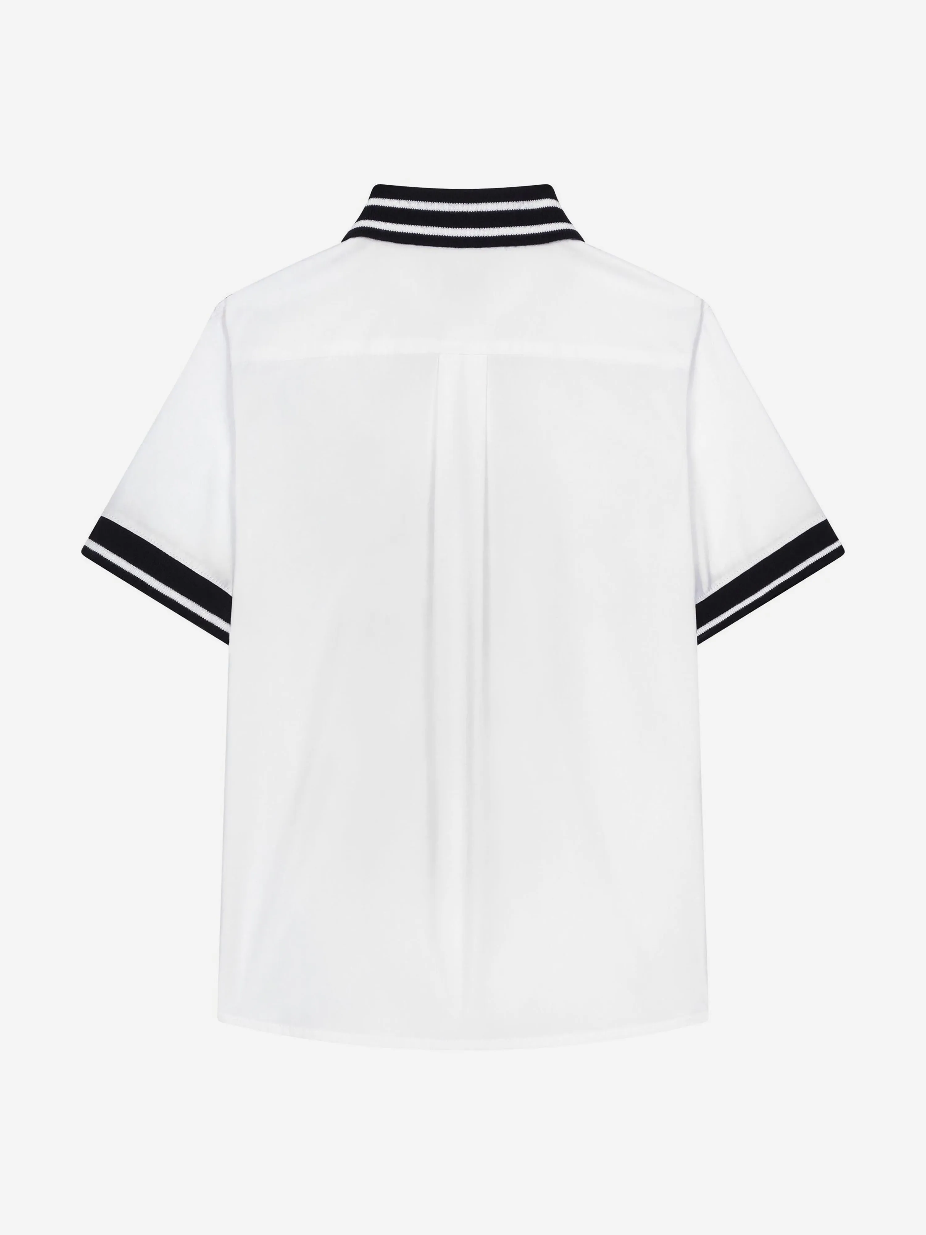 Dolce & Gabbana Boys Too Cool For School Crest Polo Shirt in White