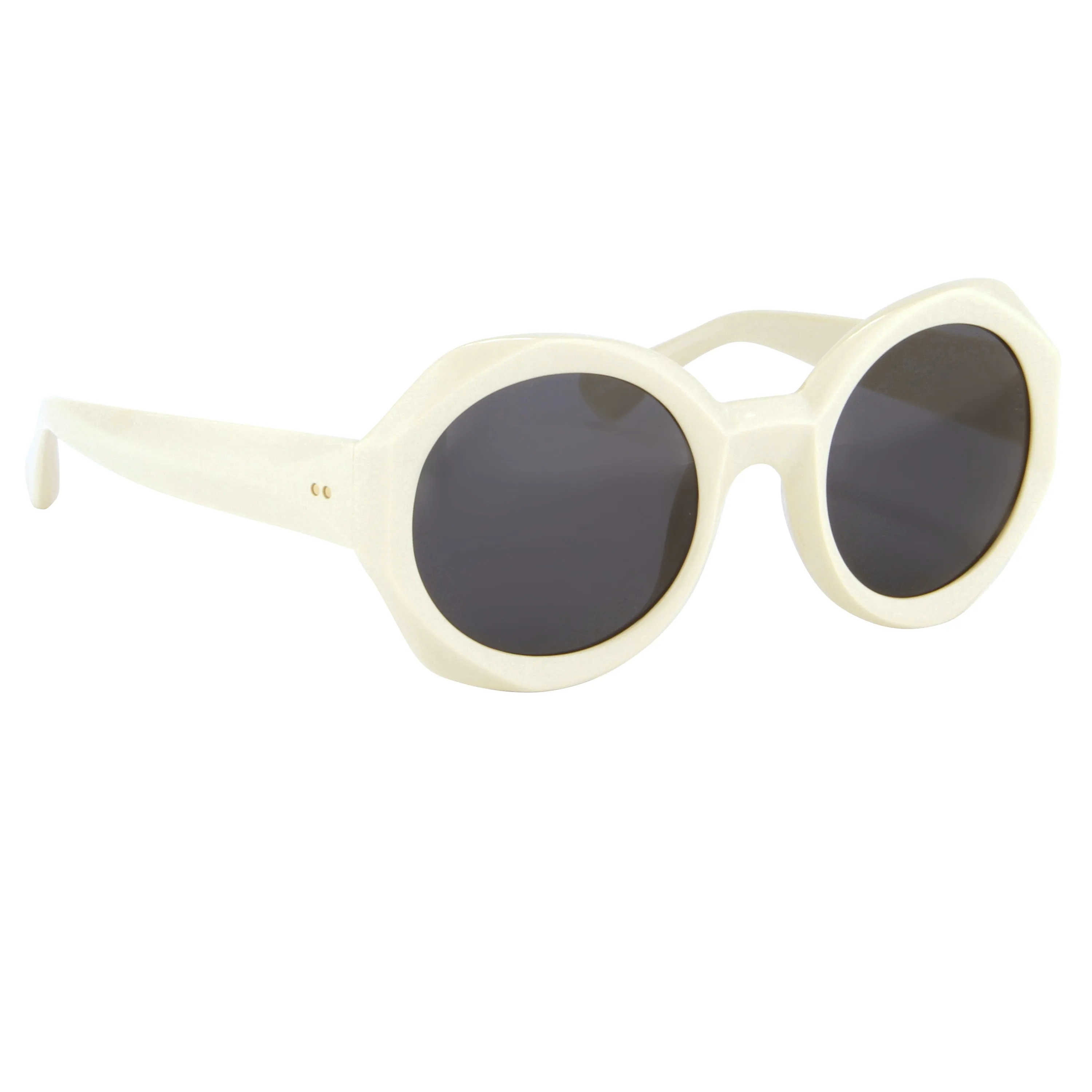 Dries Van Noten Ladies Oversized Grey Sunglasses DVN61C1SUN