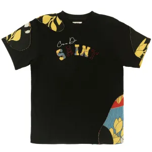 F271 The "Saint Academy" Oversized Tee - Black