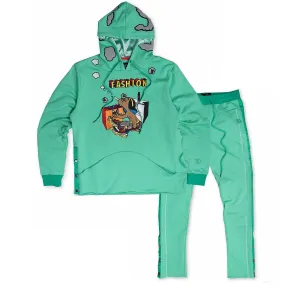 F5766 Frost High Fashion Fleece Set - Green