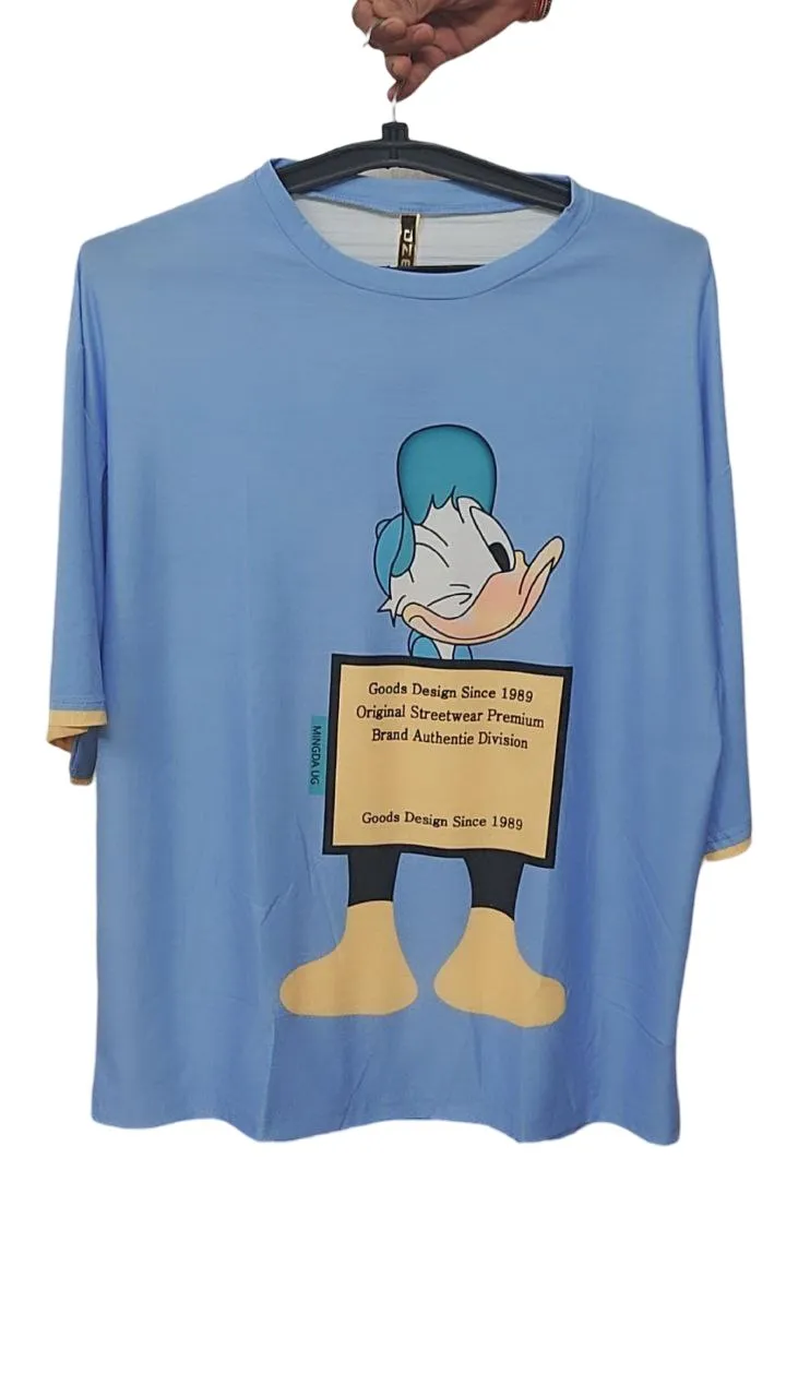 Fashion bliss Donald duck oversized tshirts