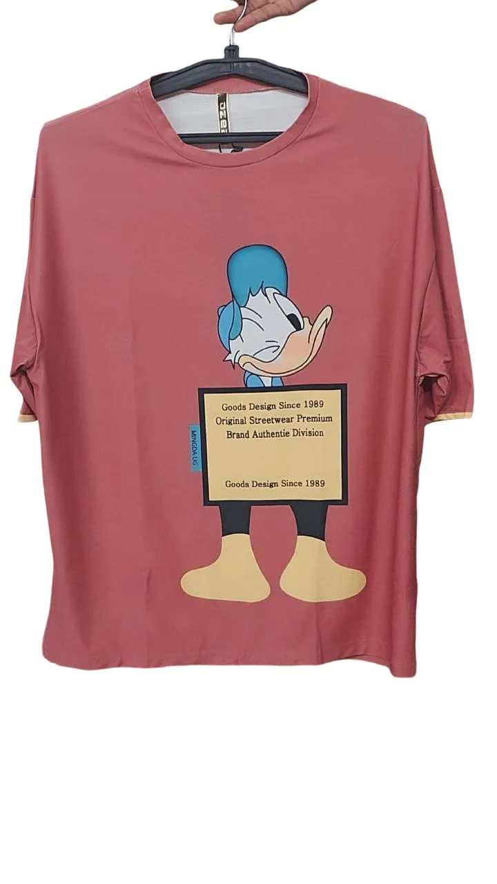 Fashion bliss Donald duck oversized tshirts