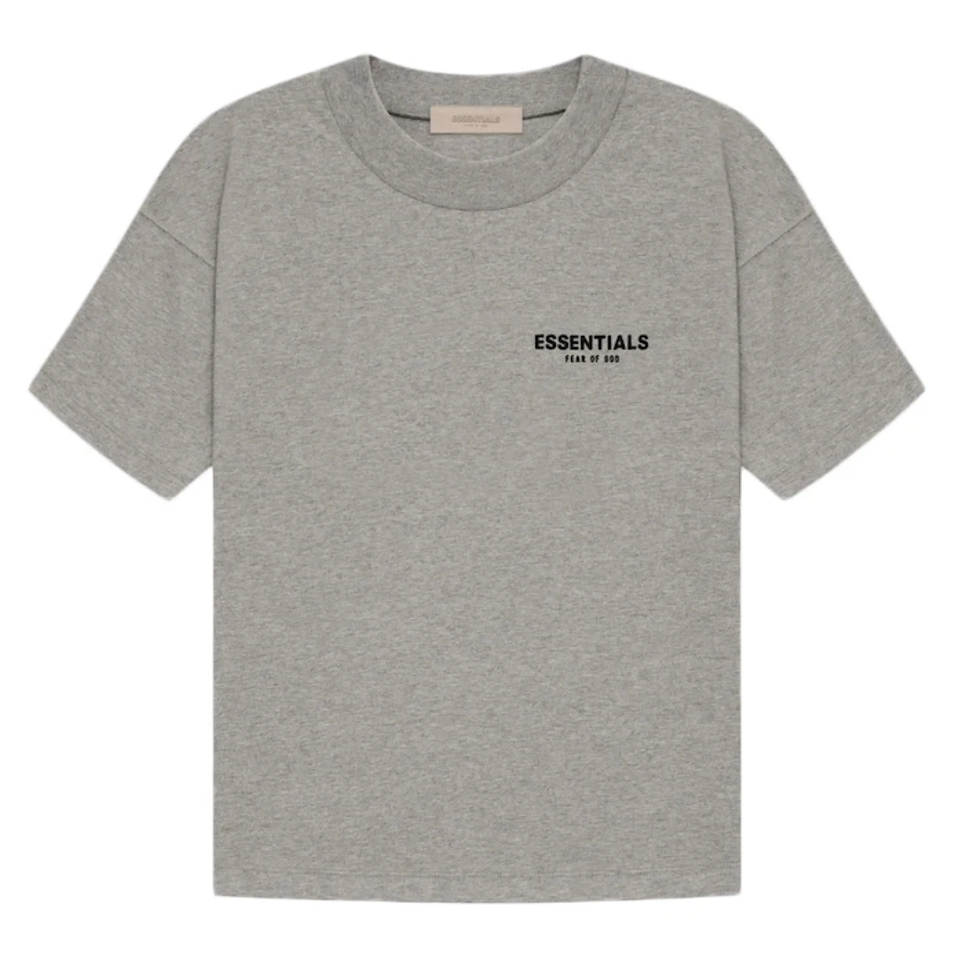 Fear of God Essentials Felt Logo Tee Dark Oatmeal