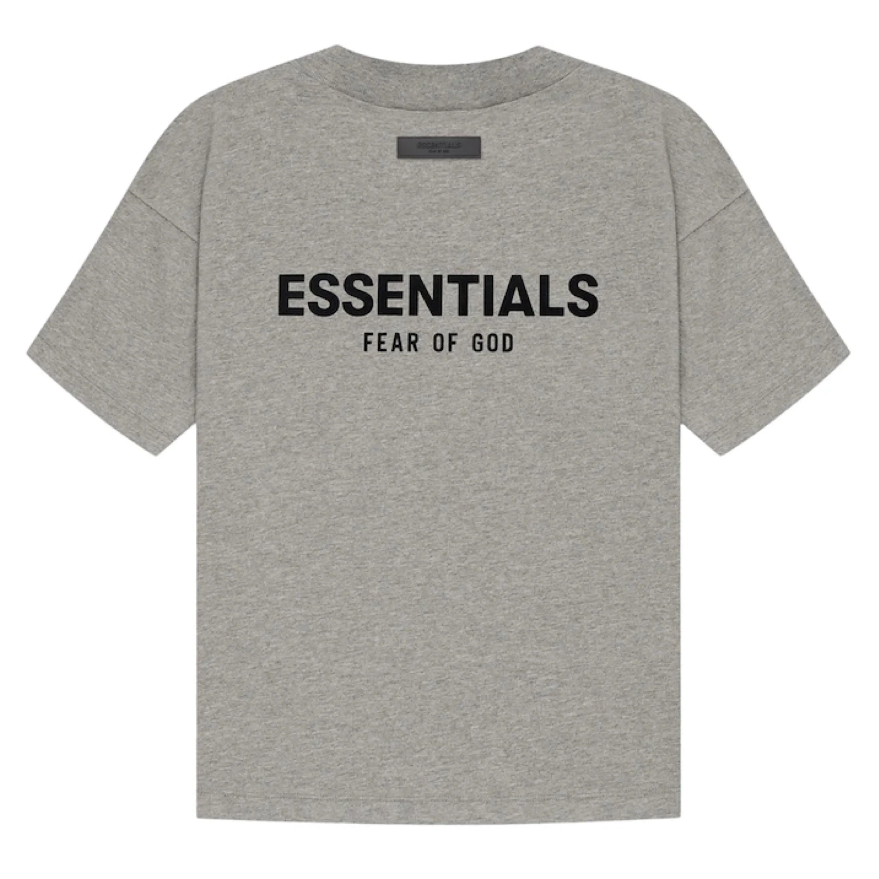 Fear of God Essentials Felt Logo Tee Dark Oatmeal