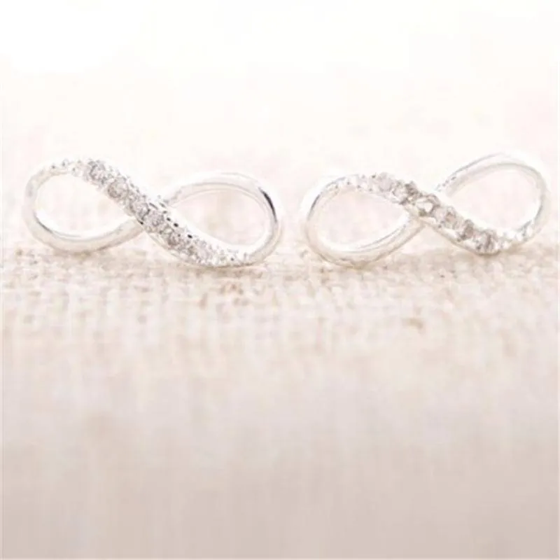 Free Inifinity stud earrings - silver, gold, and rose gold - Just pay shipping, Sale