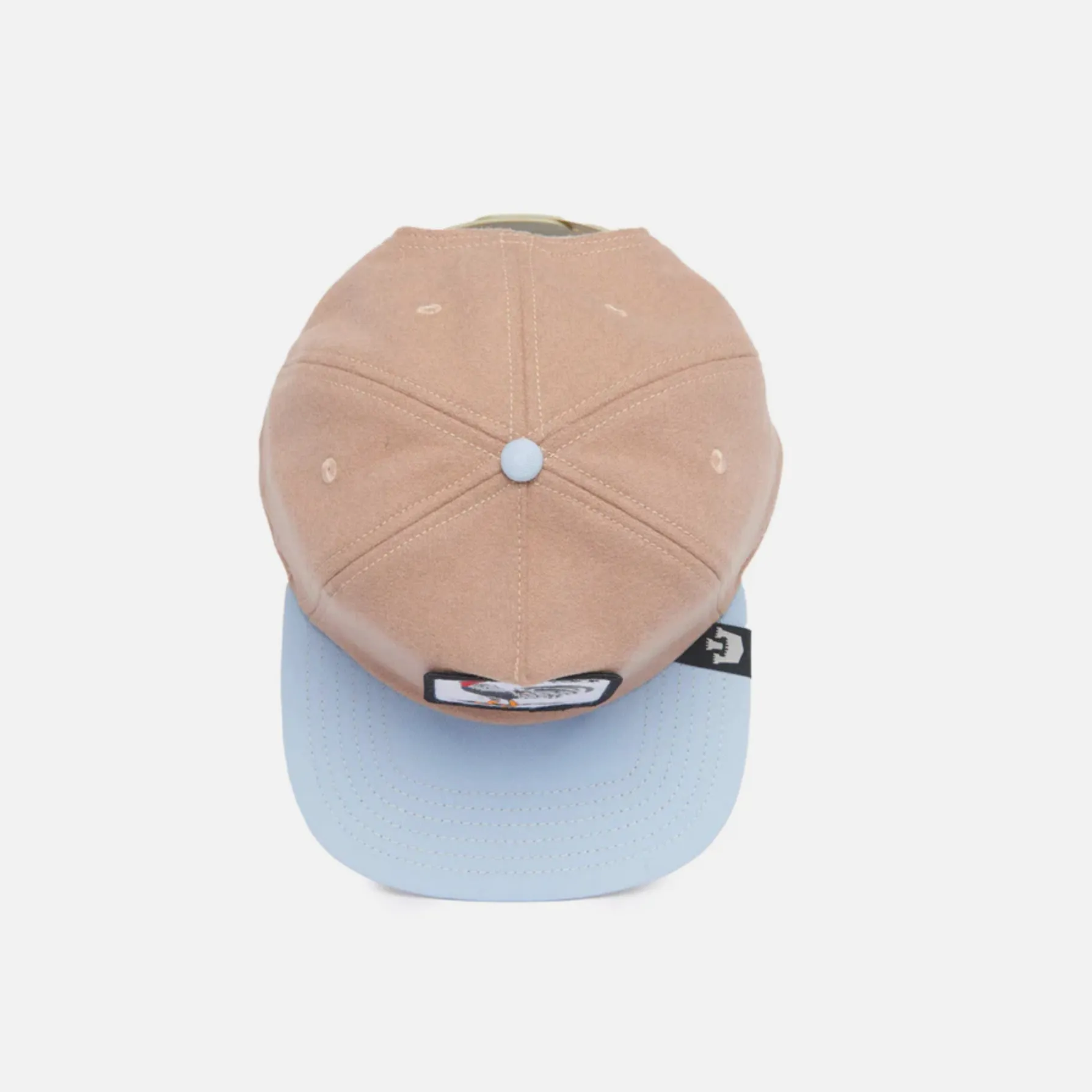 Goorin Bros Free Range {Cock} Flat Brim Trucker Hat (Tan)