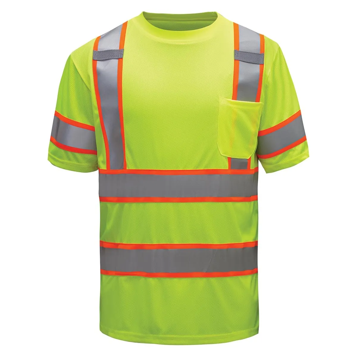 GSS Safety ANSI 3 Two Tone Hi-Vis Short Sleeve T-Shirt