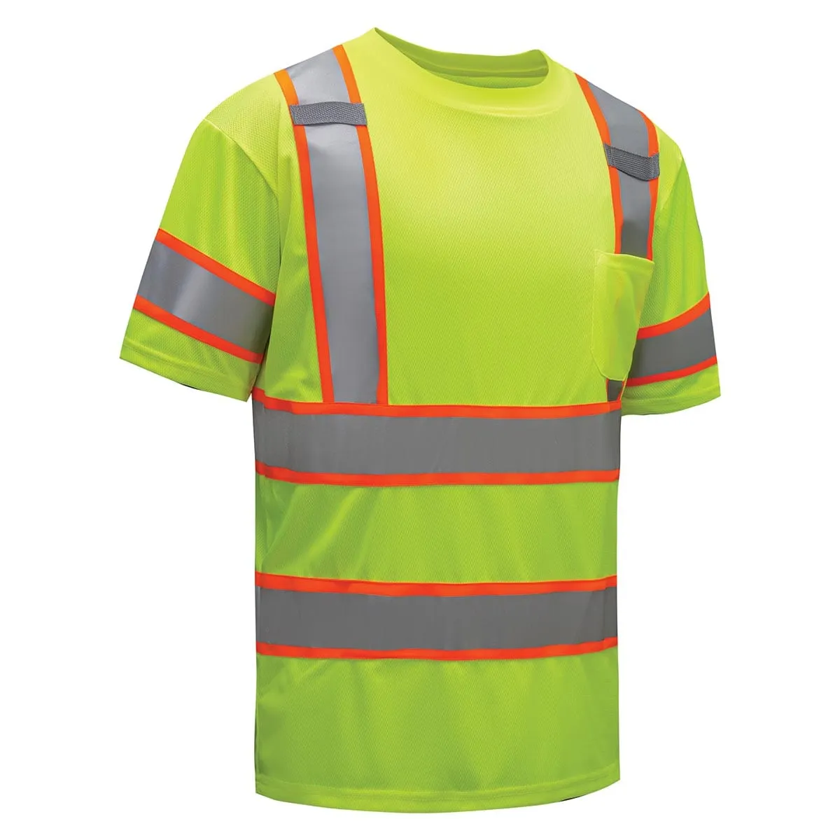 GSS Safety ANSI 3 Two Tone Hi-Vis Short Sleeve T-Shirt