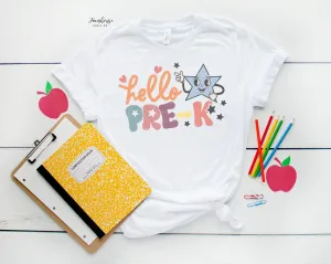 Hello Pre-K Retro Star Shirt