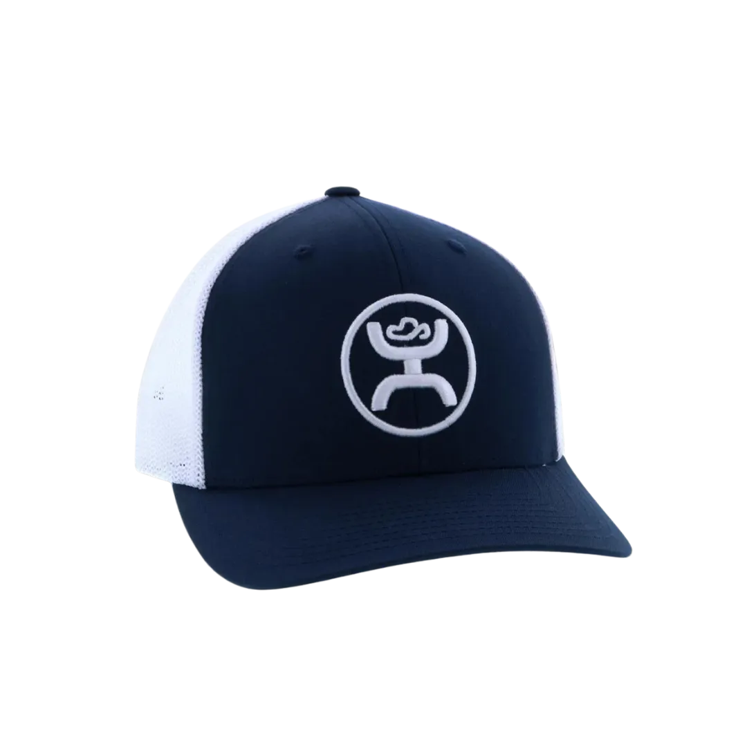 Hooey Men's Youth O Classic Navy White Cap