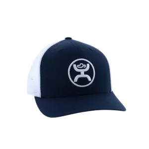 Hooey Men's Youth O Classic Navy White Cap