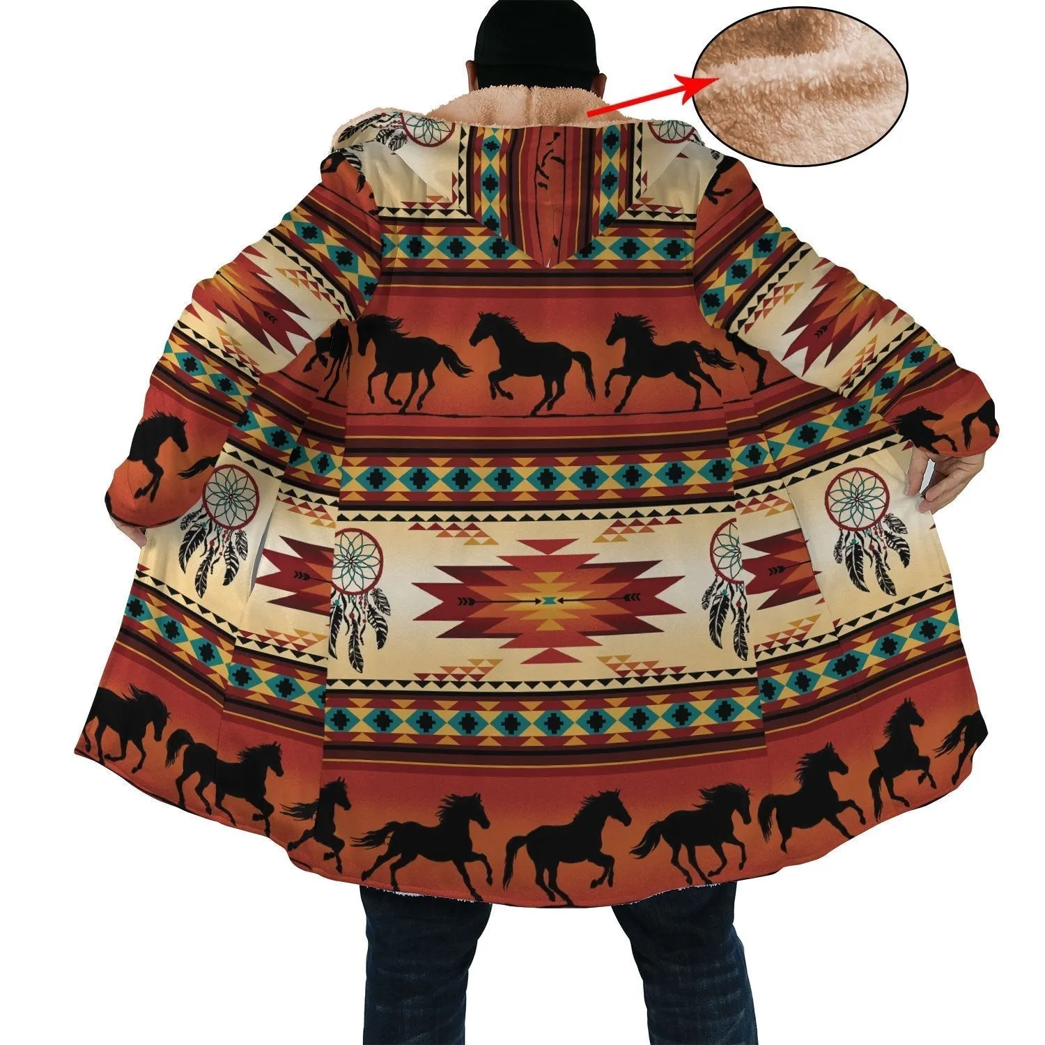 Horse Pattern Native Cloak WCS