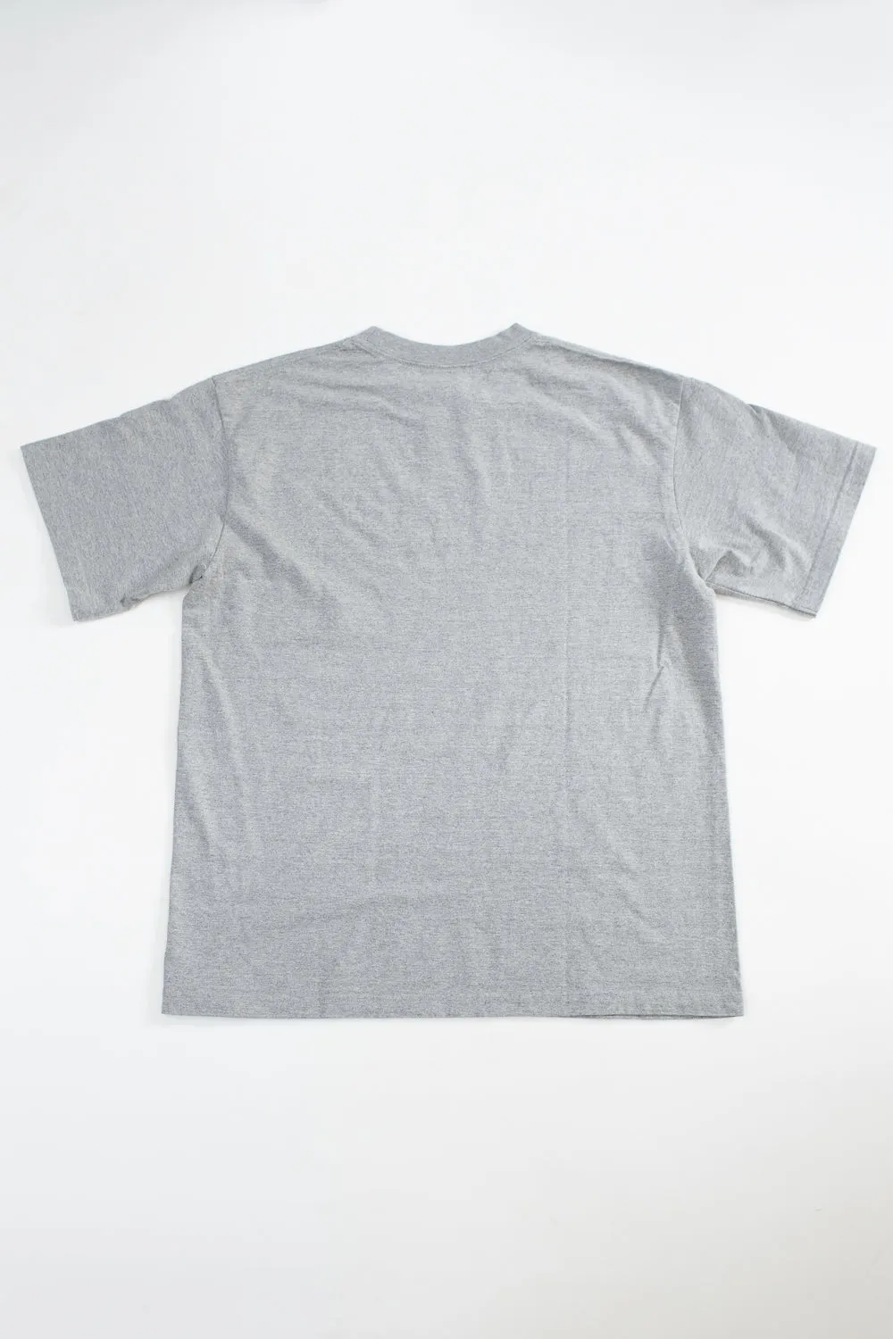 IHT-2405-GRY - 7.5oz Printed Loopwheel Crew Neck T-Shirt - Grey