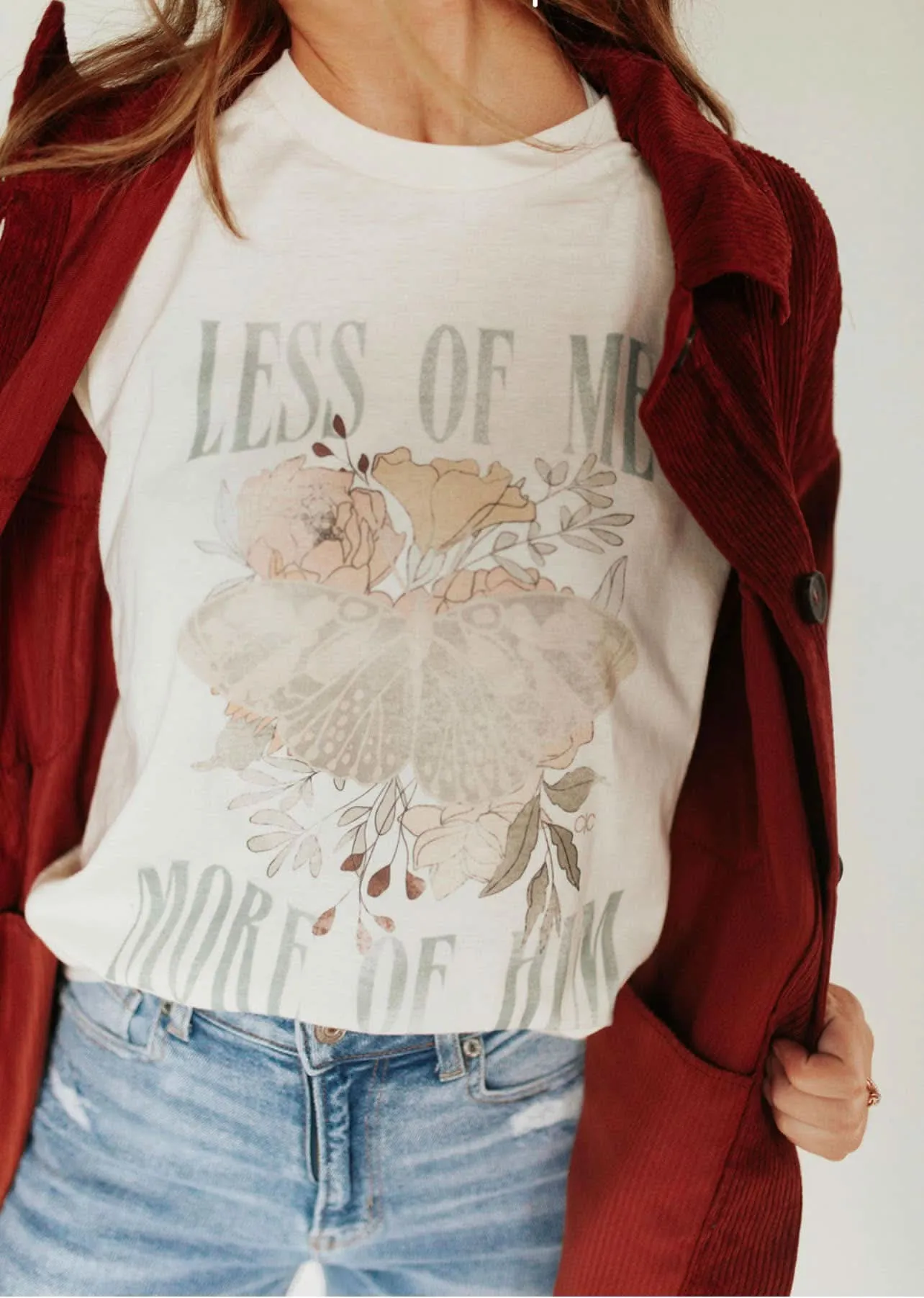 Less Of Me More Of Him Graphic Tee