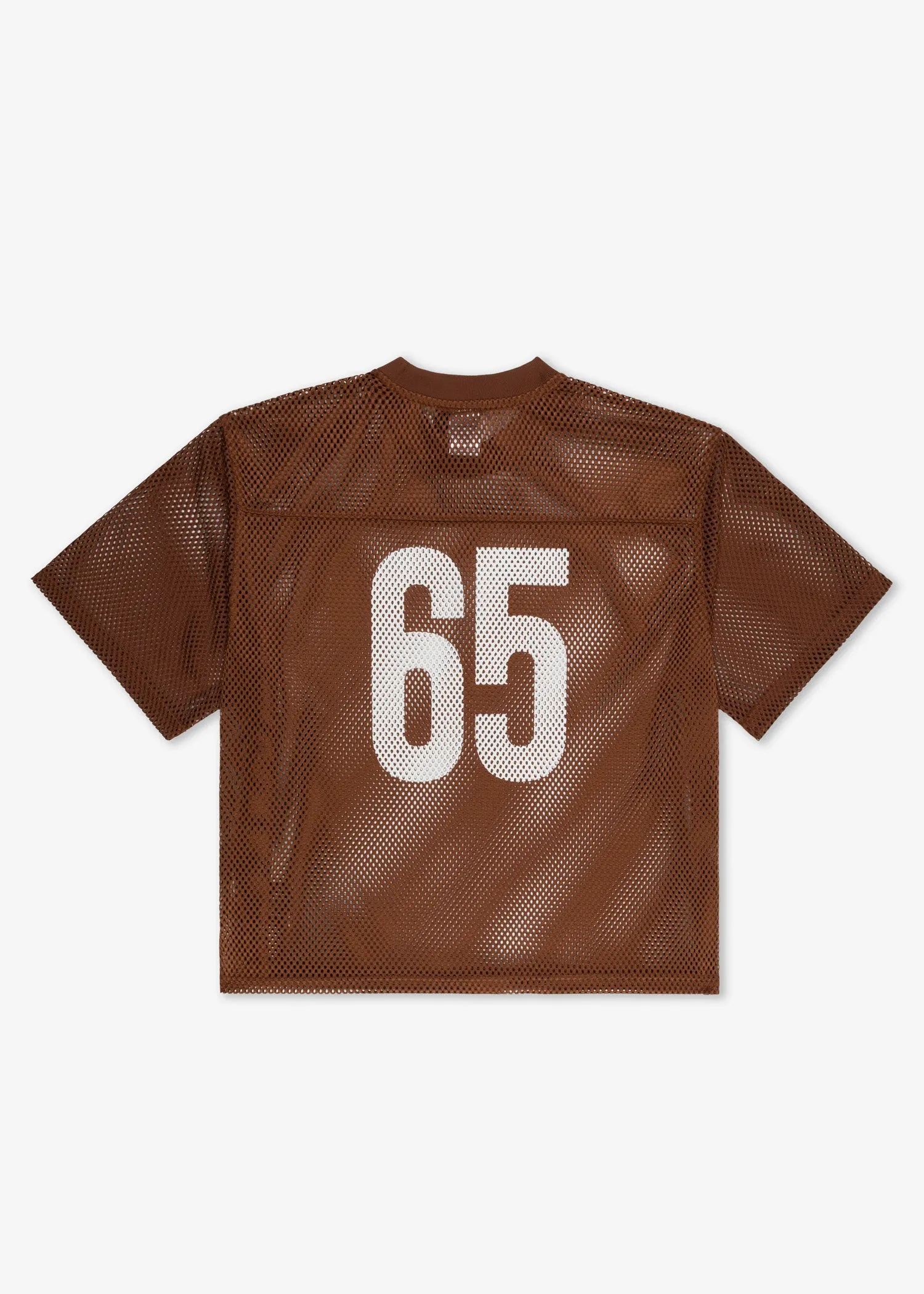 LOGO MESH JERSEY BROWN