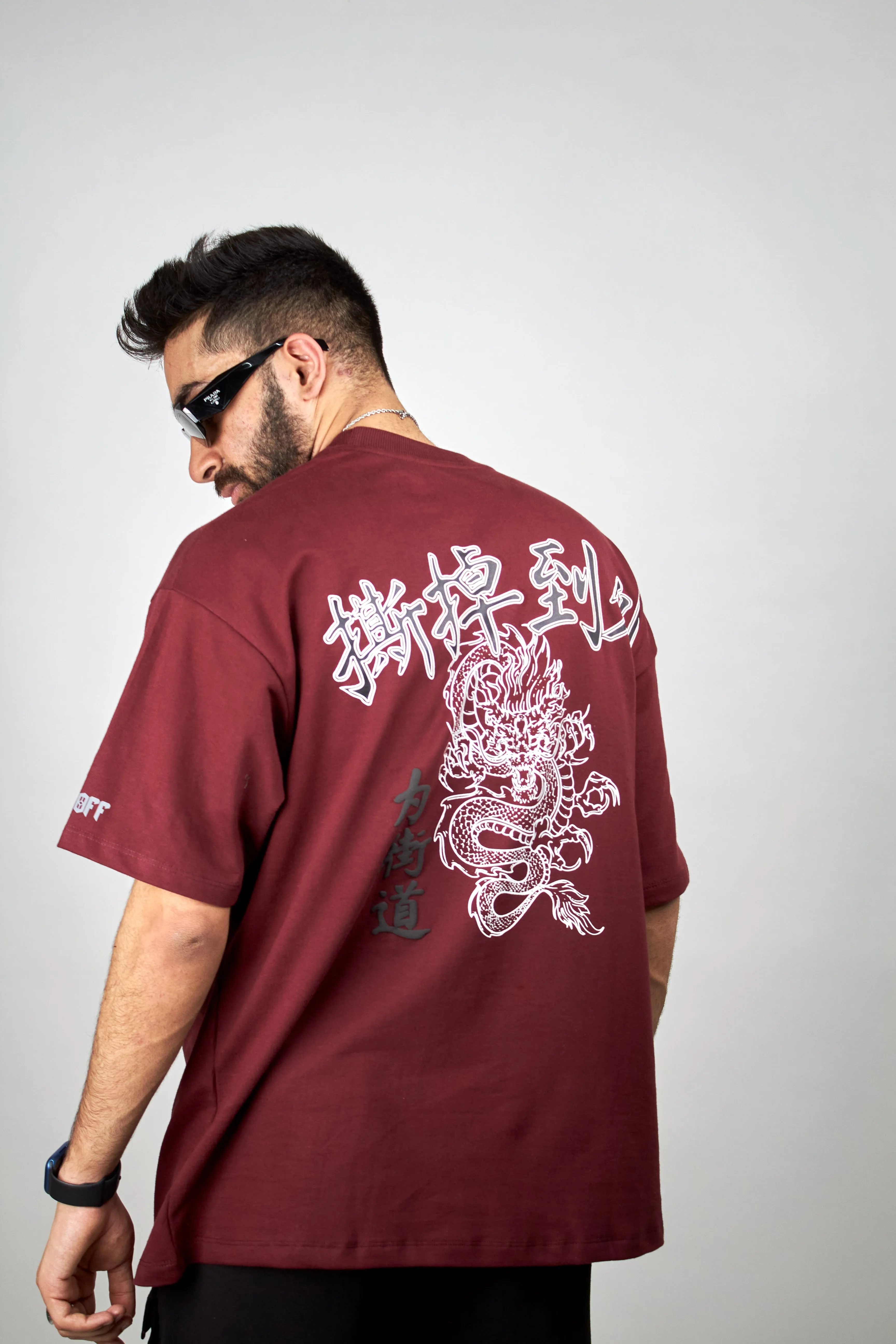 Maroon Dragon Tee