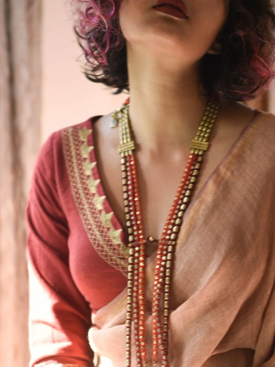 Maroon Shona (Blouse)