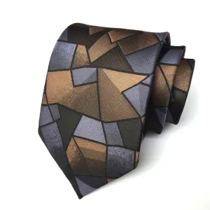 Men's Artistic Geometric Abstract Necktie