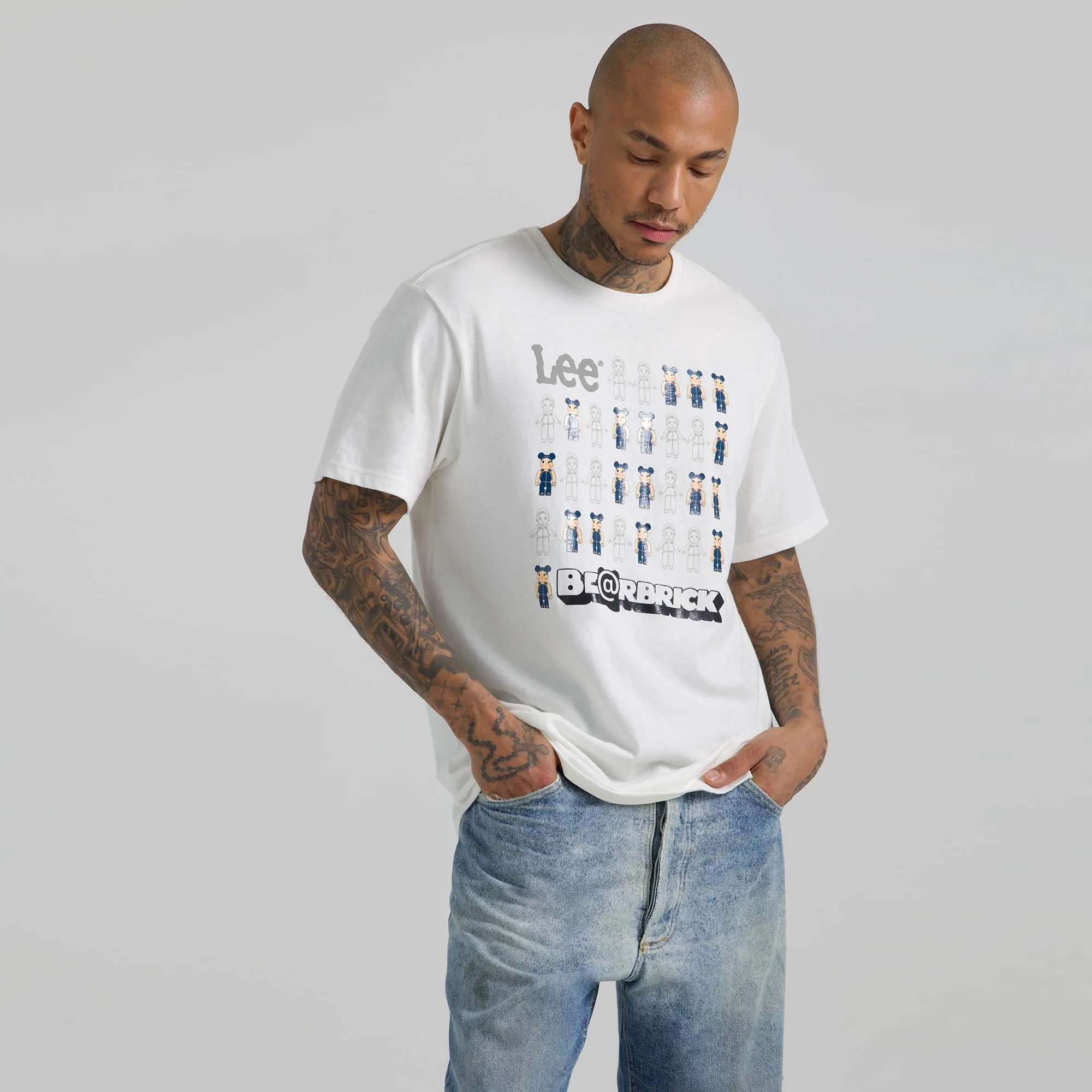 Men's Lee x BE@RBRICK and Buddy Lee Graphic Tee