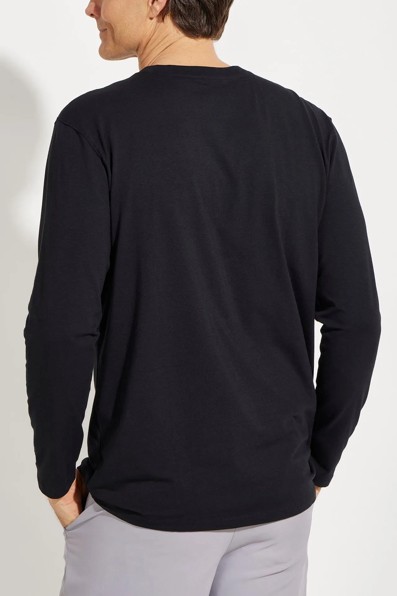 Men's Morada Everyday Long Sleeve T-Shirt  |  Black