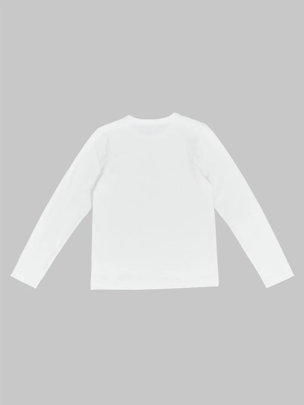 Merz b. Schwanen 2S18 Super Heavyweight 13.4oz Long Sleeve Crewneck Loopwheeled Relaxed Fit T-Shirt White