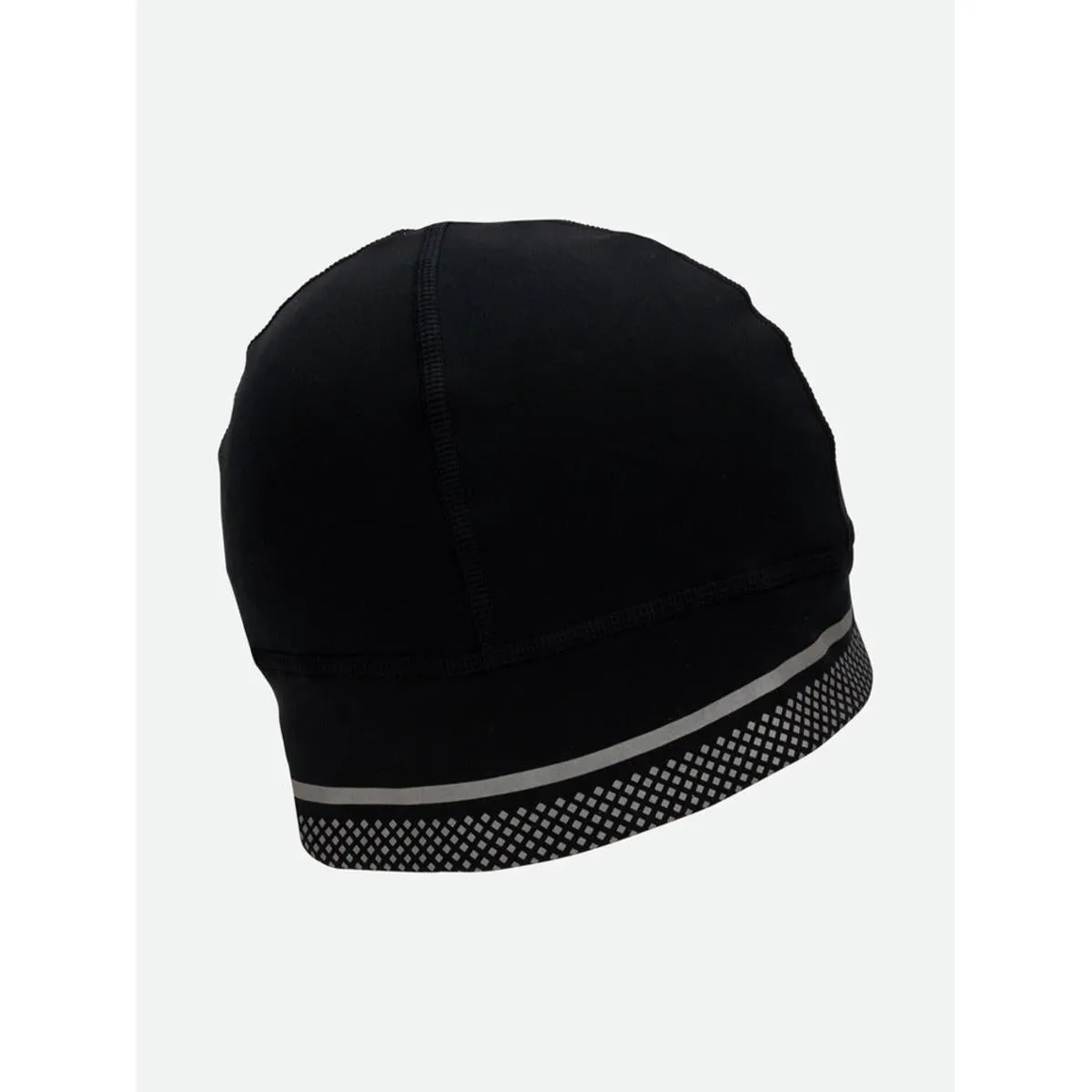 Nathan HyperNight Reflective Beanie - Black/Geo Print