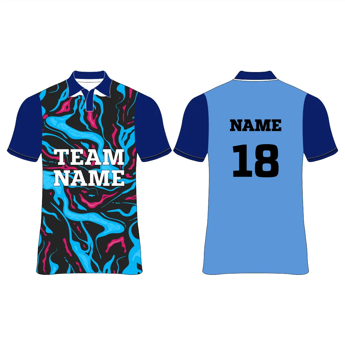 NEXT PRINT All Over Printed Customized Sublimation T-Shirt Unisex Sports Jersey Player Name & Number, Team Name.NP0080081