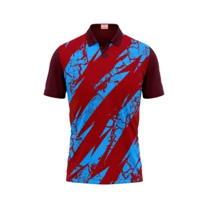 Next Print Customized Polo Neck Maroon Jersey Design 11