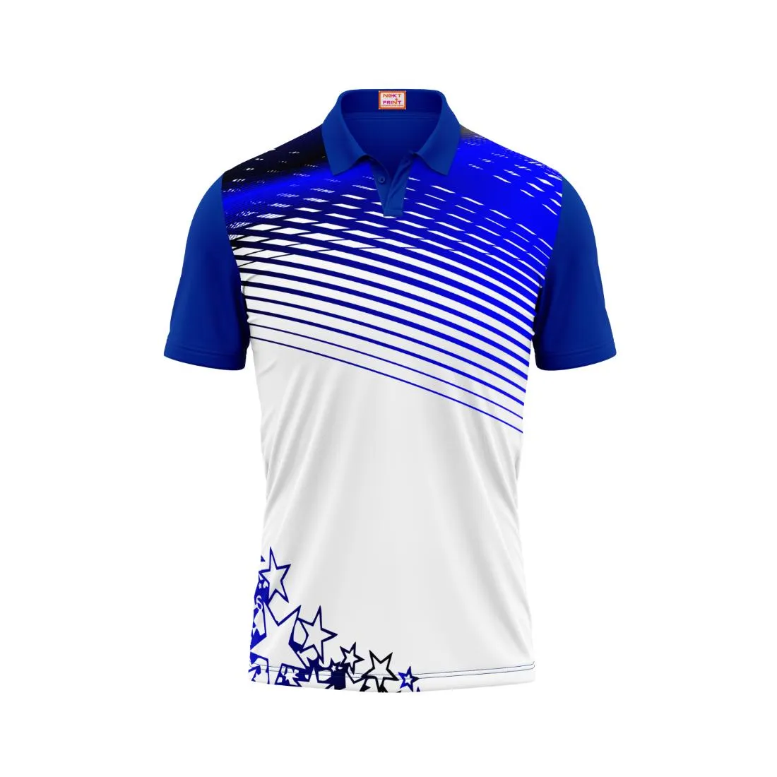 Next Print Customized Polo Neck Royal Blue Jersey NPTS16