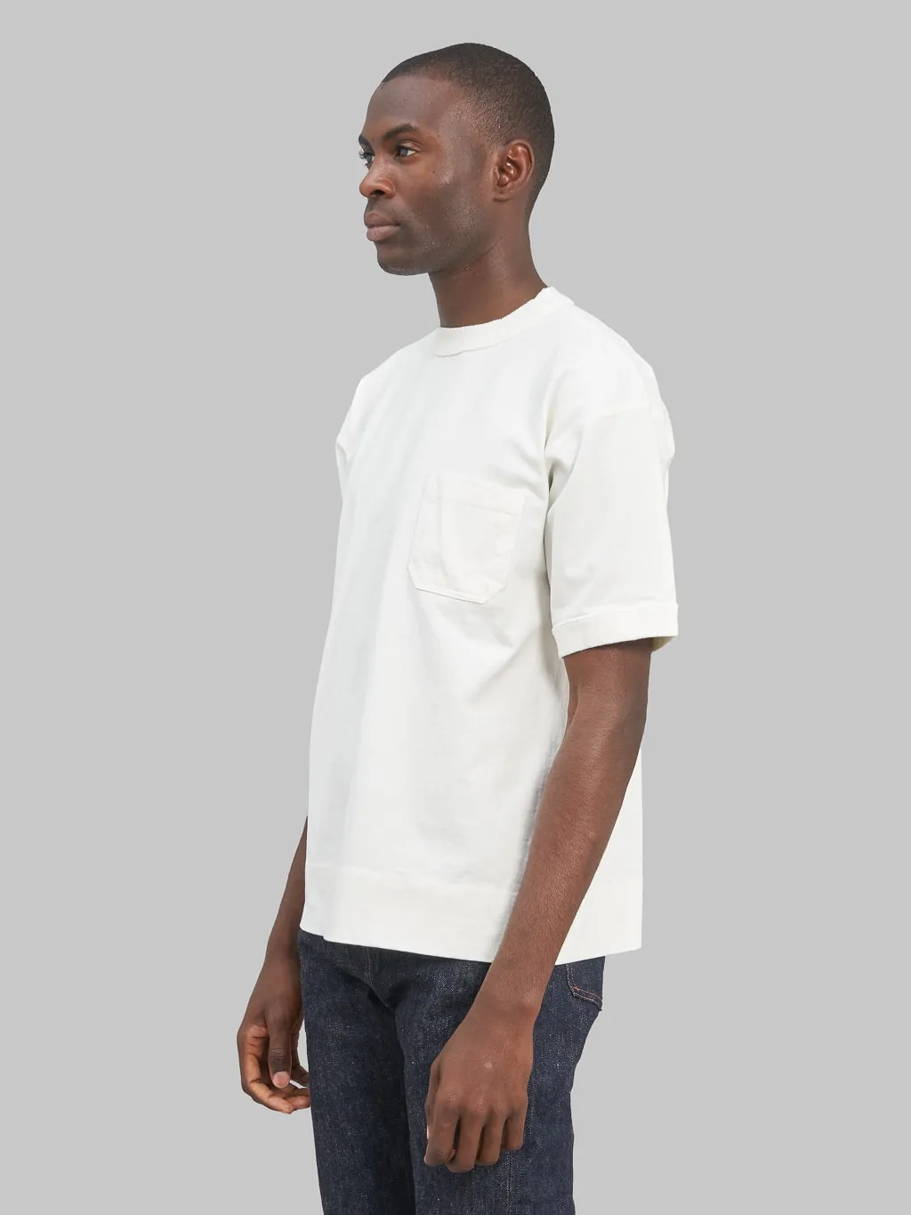 ONI Denim T01 8oz Loopwheeled Heavyweight T-Shirt White